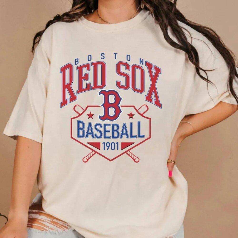 Boston Red Sox White Classic Baseball Fan T-Shirt